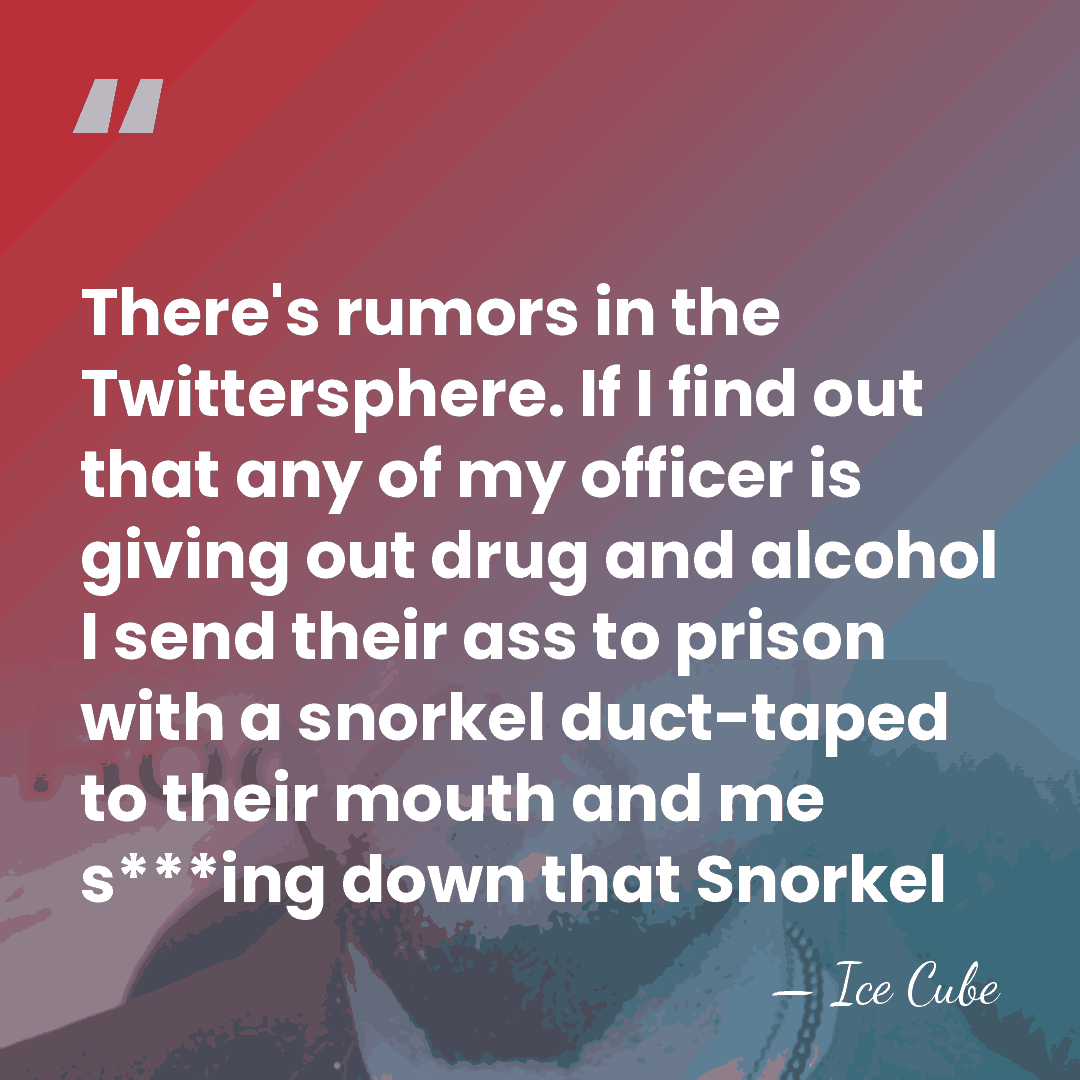There's rumors in the Twittersphere. If I find out that any of&hellip; - Ice Cube
