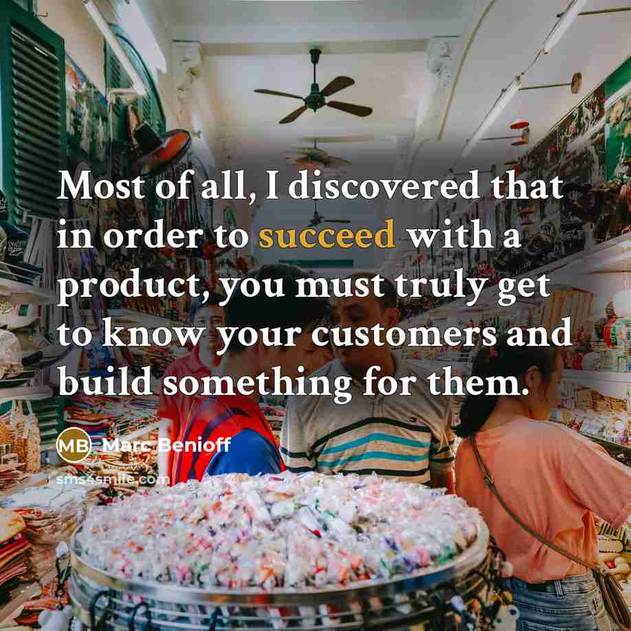 “Most of all, I discovered that in order to succeed…” quote by Marc Benioff