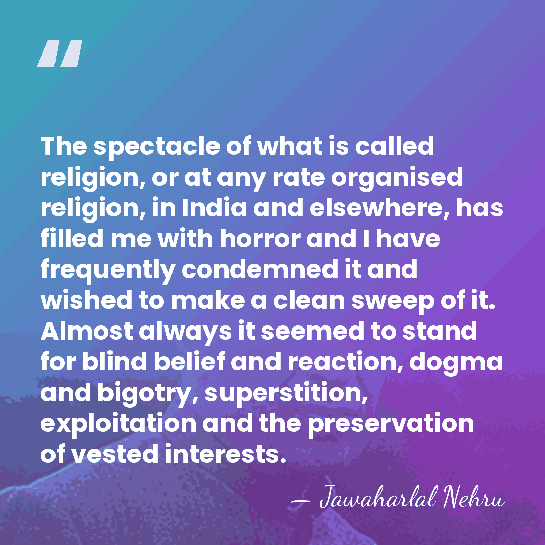 The spectacle of what is called religion, or at any rate organised&hellip; - Jawaharlal Nehru
