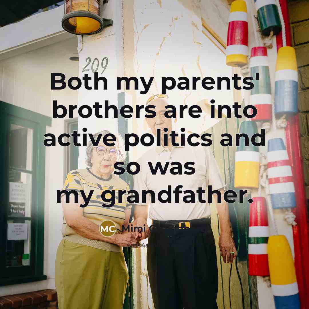“Both my parents' brothers are into active politics and so…” quote by Mimi Chakraborty