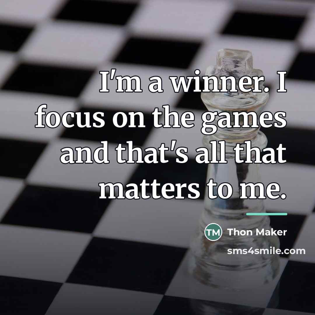 “I'm a winner. I focus on the games and that's…” quote by Thon Maker