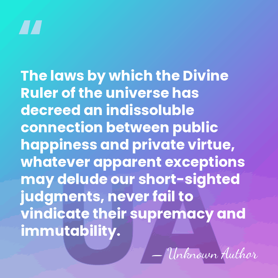 The laws by which the Divine Ruler of the universe has decreed&hellip; - Unknown Author