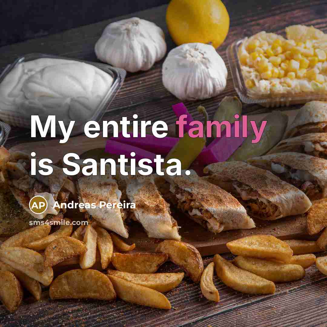 “My entire family is Santista.…” quote by Andreas Pereira