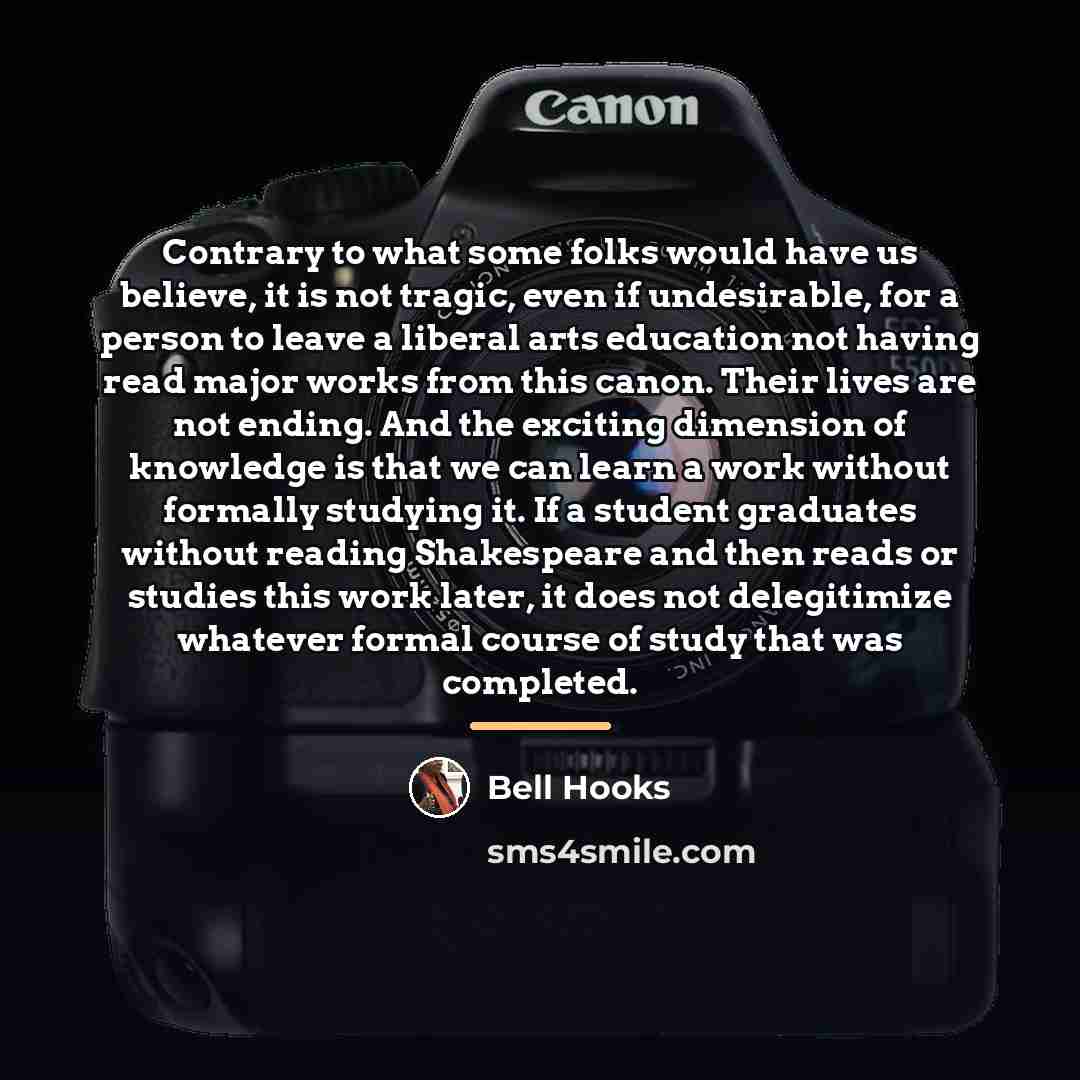 “Contrary to what some folks would have us believe, it…” quote by Bell Hooks