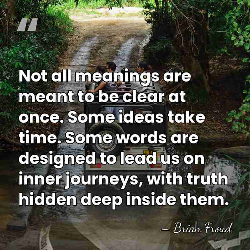 Not all meanings are meant to be clear at once. Some ideas&hellip; - Brian Froud