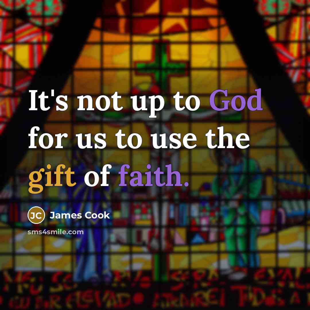 “It's not up to God for us to use the…” quote by James Cook