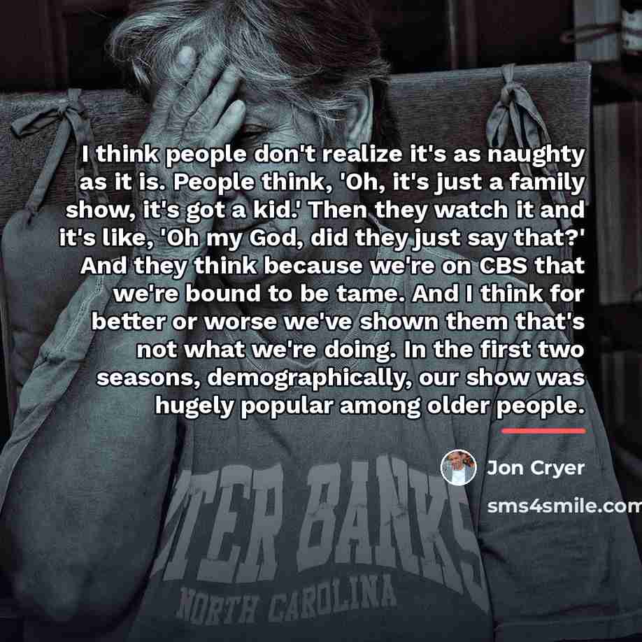 “I think people don't realize it's as naughty as it…” quote by Jon Cryer