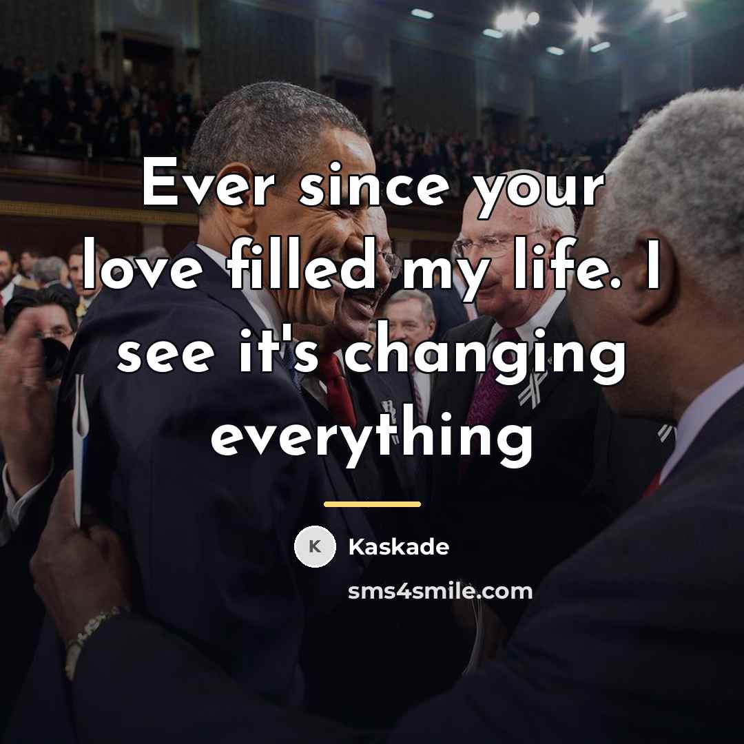“Ever since your love filled my life. I see it's…” quote by Kaskade