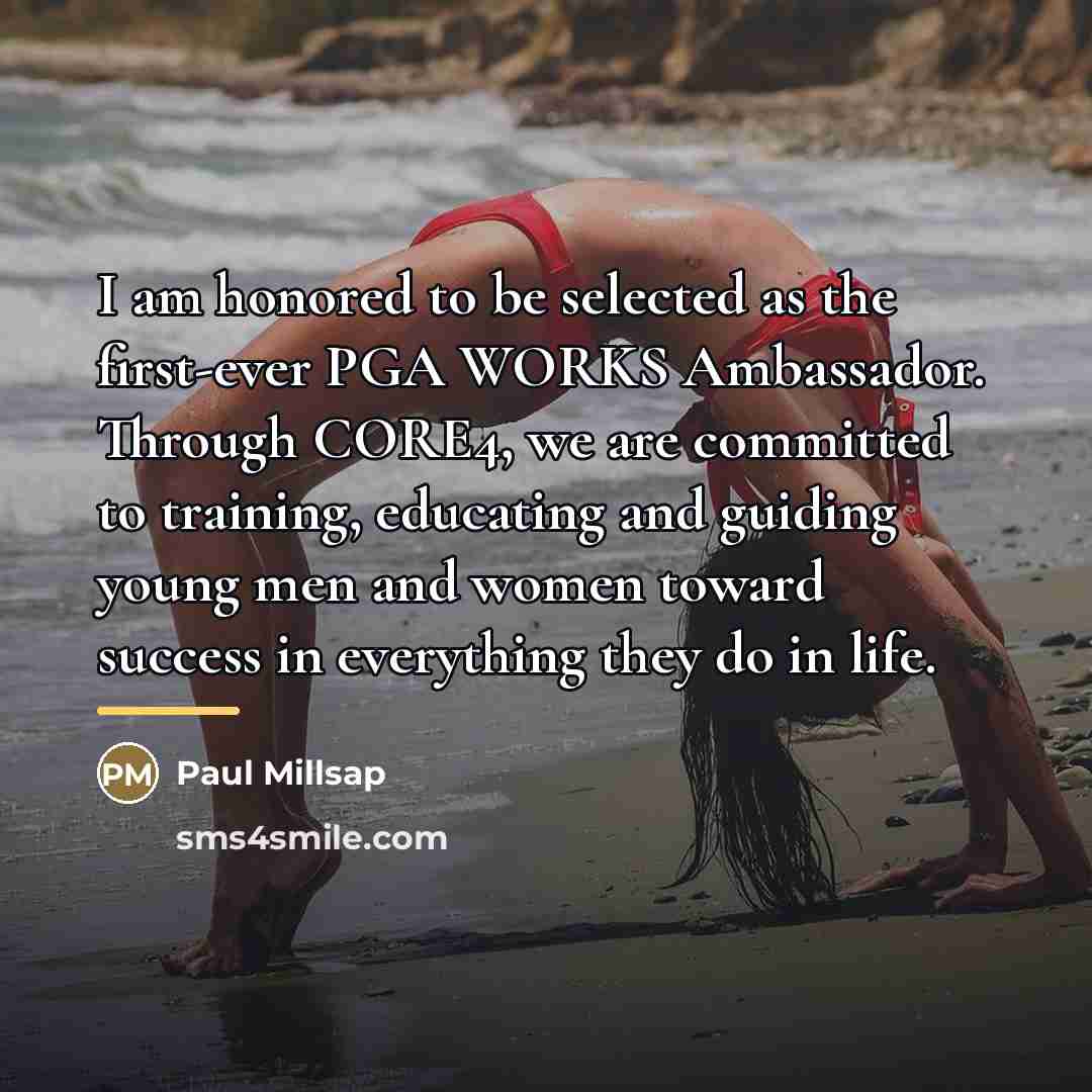“I am honored to be selected as the first-ever PGA…” quote by Paul Millsap