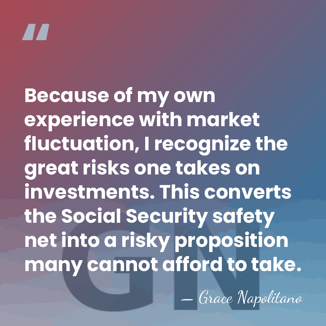 Because of my own experience with market fluctuation, I recognize the great&hellip; - Grace Napolitano