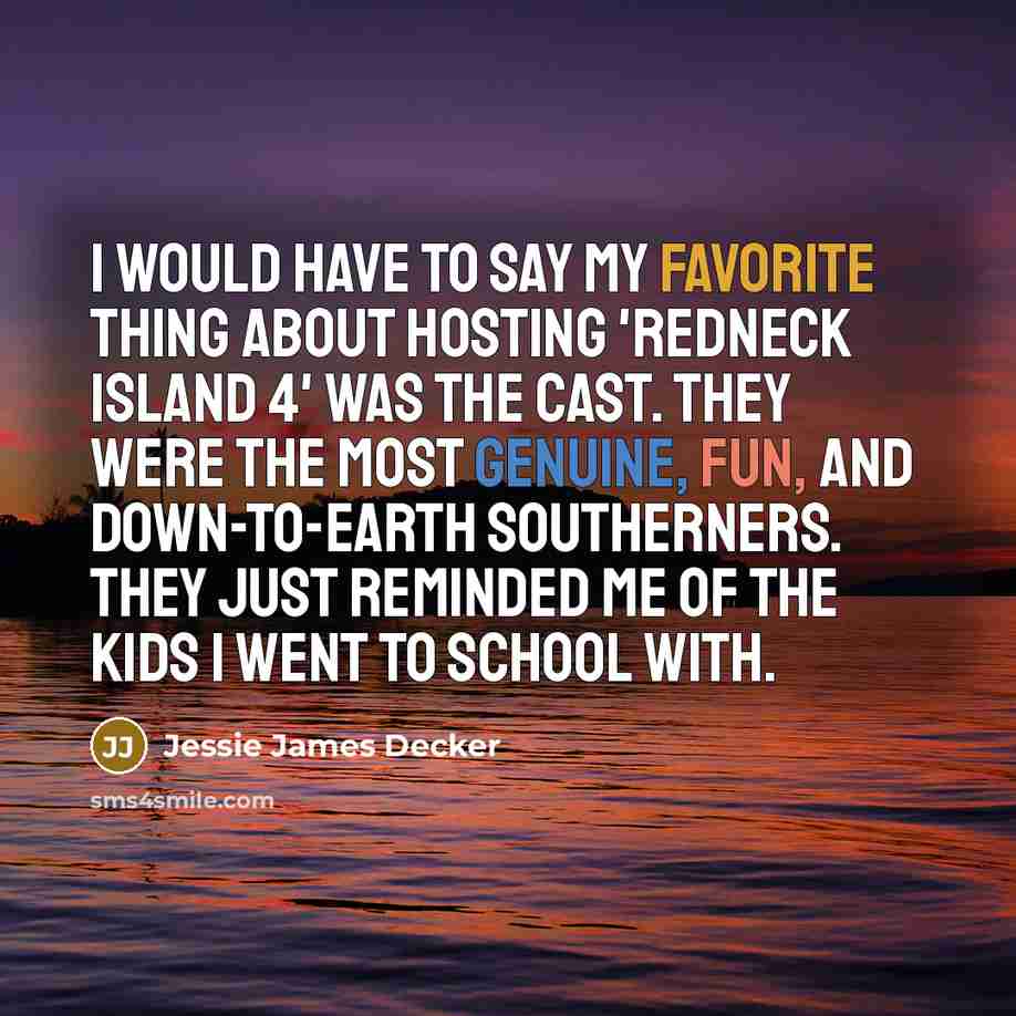 “I would have to say my favorite thing about hosting…” quote by Jessie James Decker