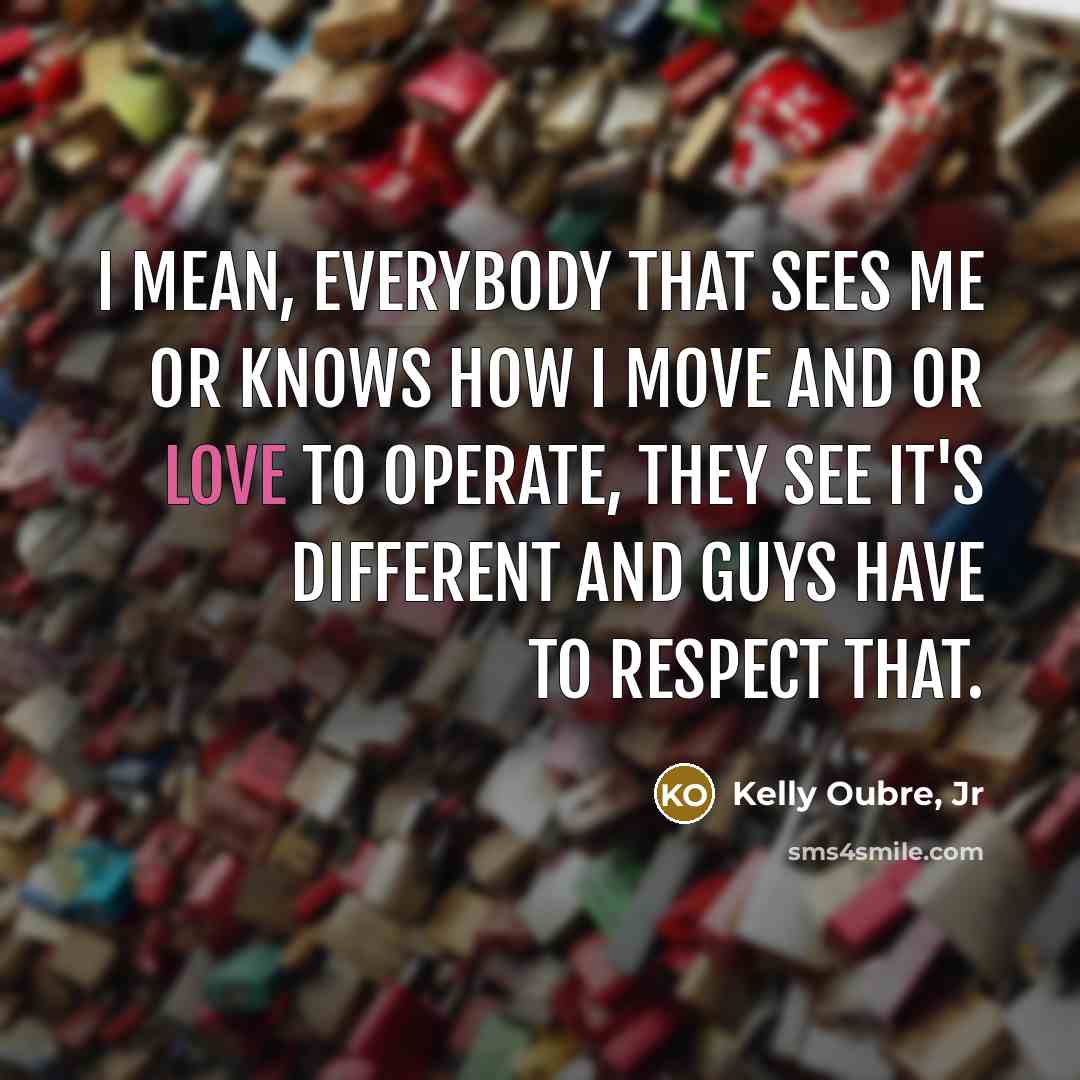 “I mean, everybody that sees me or knows how I…” quote by Kelly Oubre, Jr