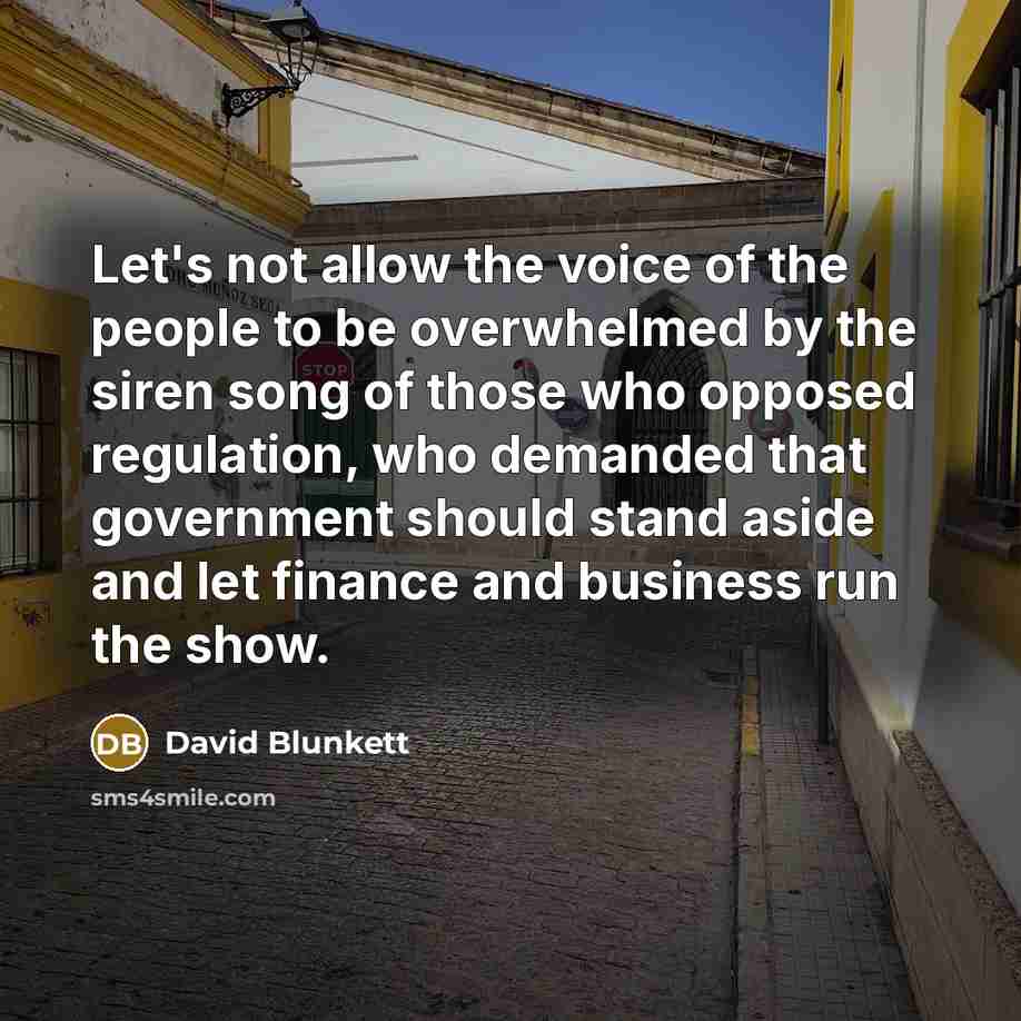 “Let's not allow the voice of the people to be…” quote by David Blunkett