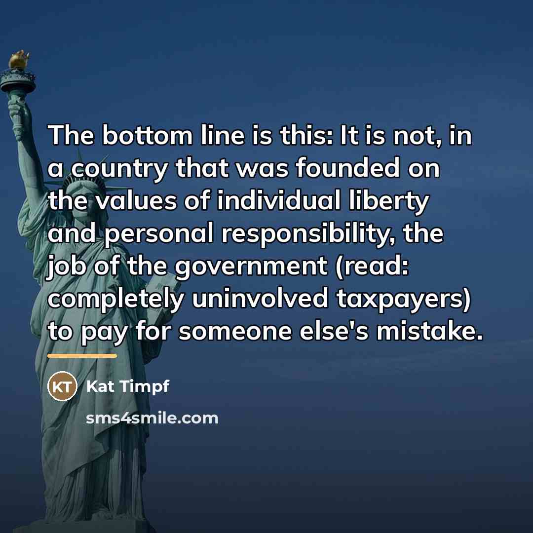 “The bottom line is this: It is not, in a…” quote by Kat Timpf