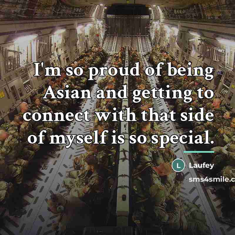 “I'm so proud of being Asian and getting to connect…” quote by Laufey