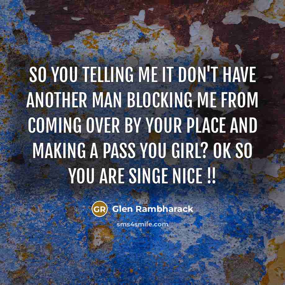 “So you telling me it don't have another man blocking…” quote by Glen Rambharack