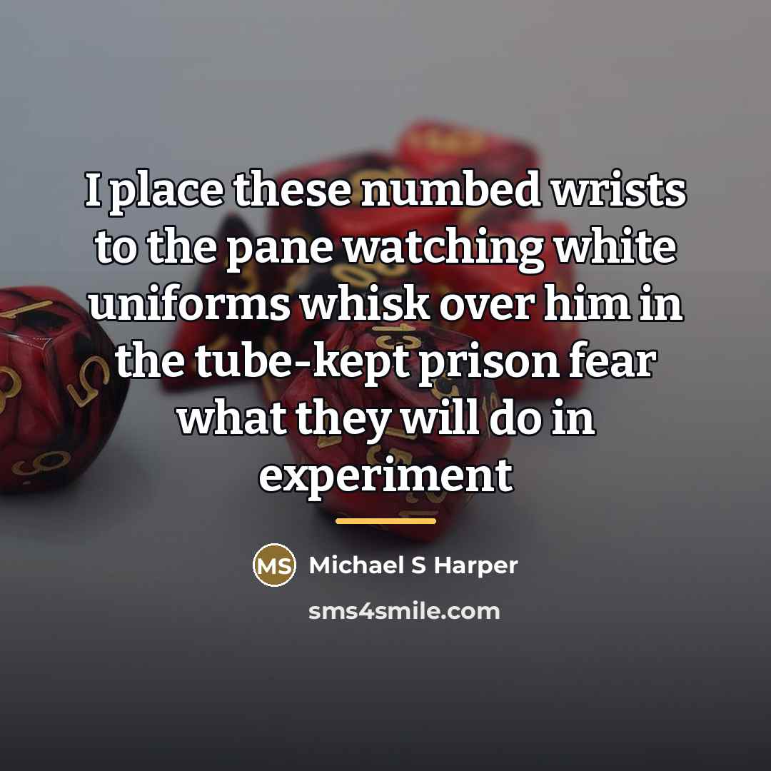 “I place these numbed wrists to the pane watching white…” quote by Anonymous