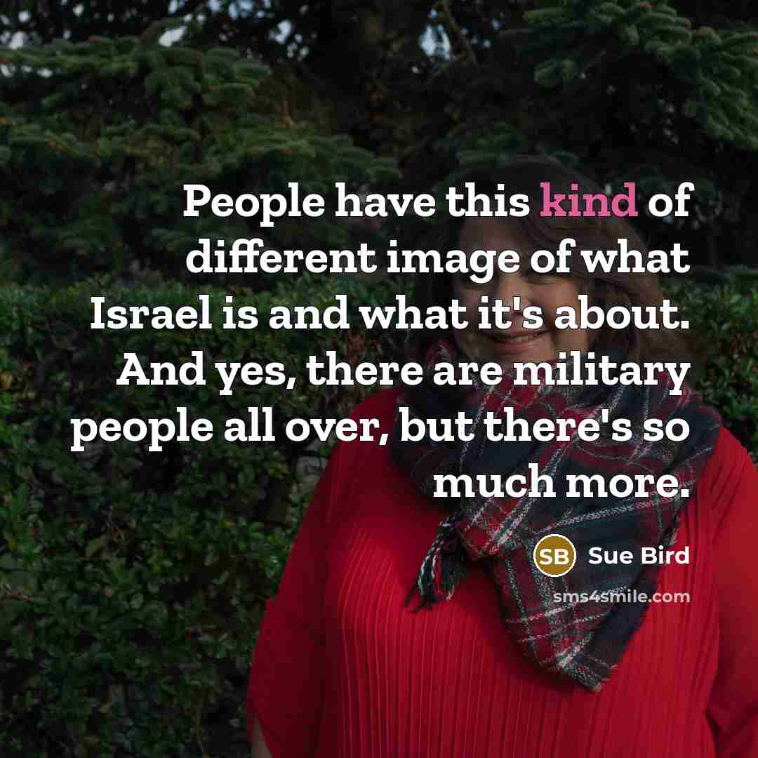 “People have this kind of different image of what Israel…” quote by Sue Bird