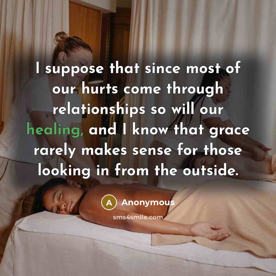 “I suppose that since most of our hurts come through…” quote by Anonymous