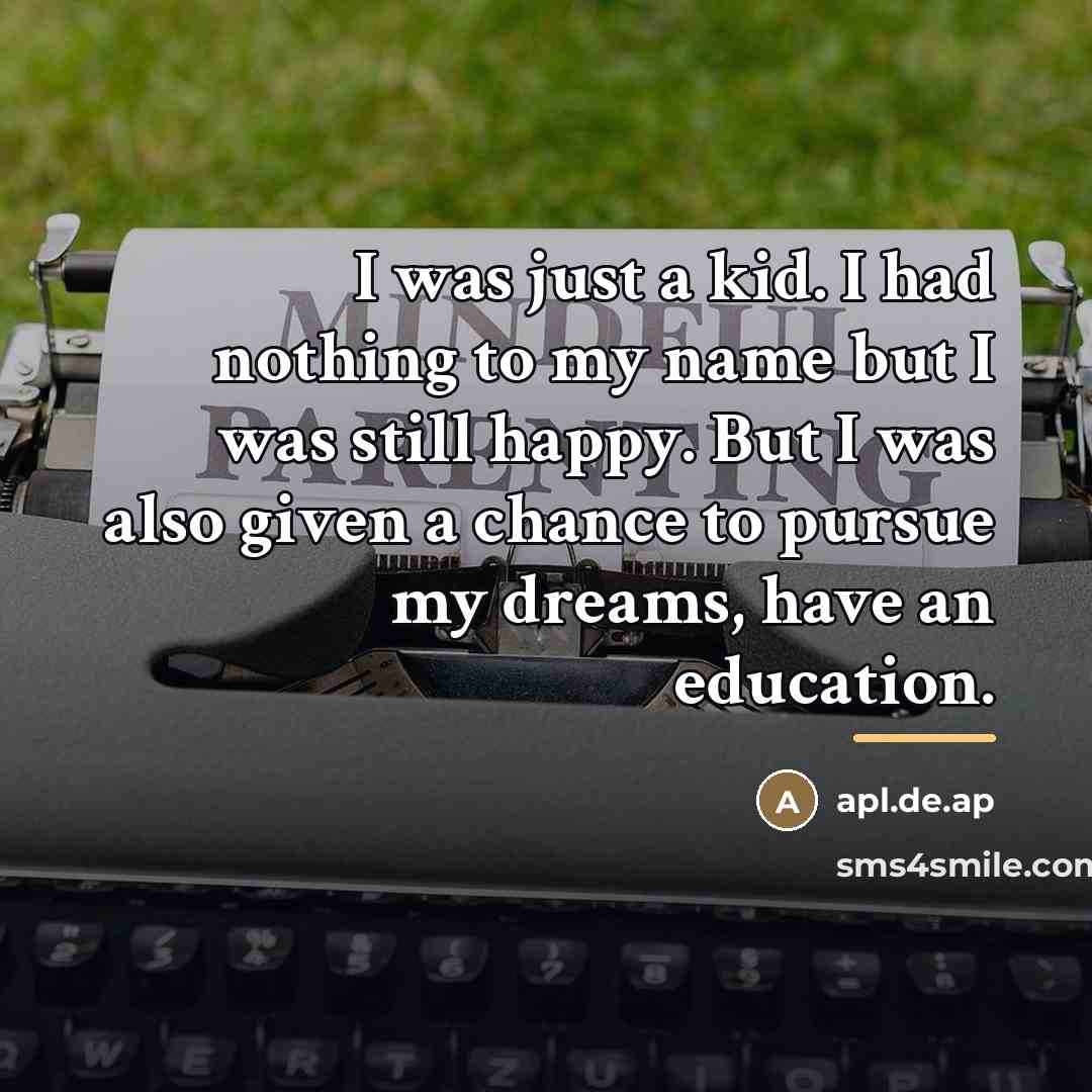 “I was just a kid. I had nothing to my…” quote by apl.de.ap