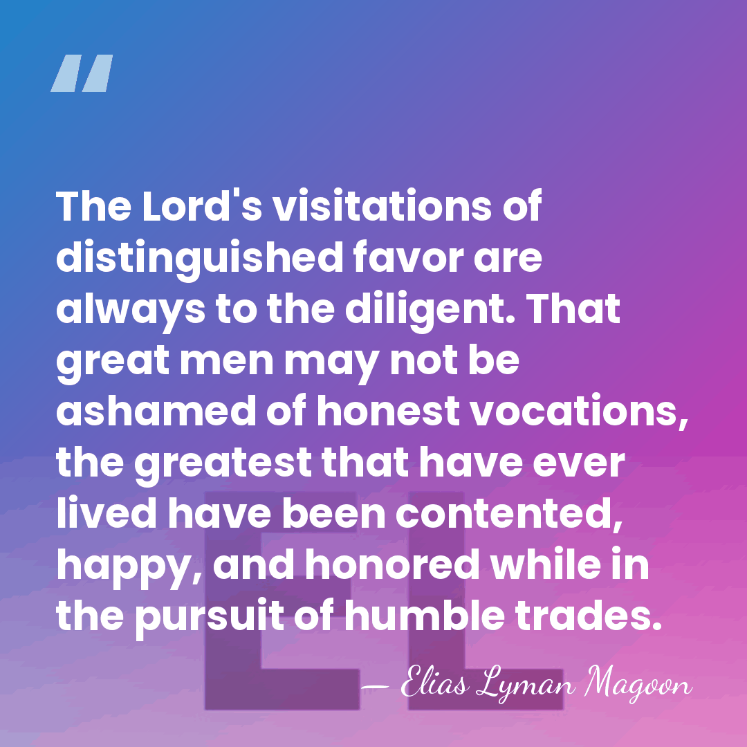 The Lord's visitations of distinguished favor are always to the diligent. That&hellip; - Elias Lyman Magoon