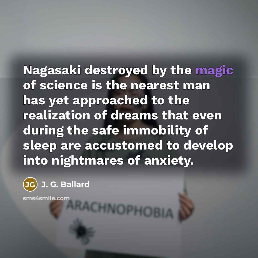 “Nagasaki destroyed by the magic of science is the nearest…” quote by J. G. Ballard