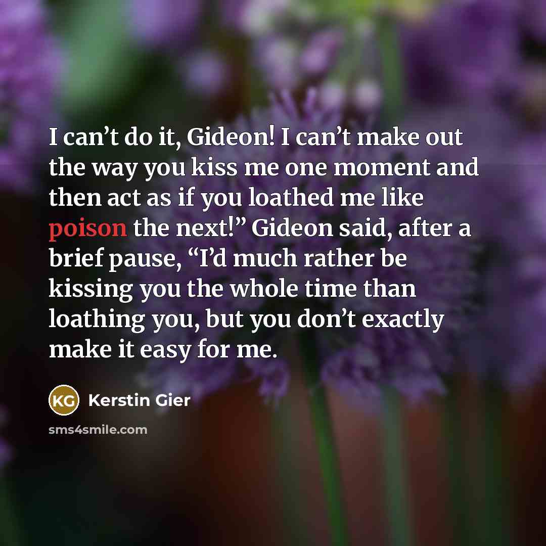 “I can’t do it, Gideon! I can’t make out the…” quote by Kerstin Gier