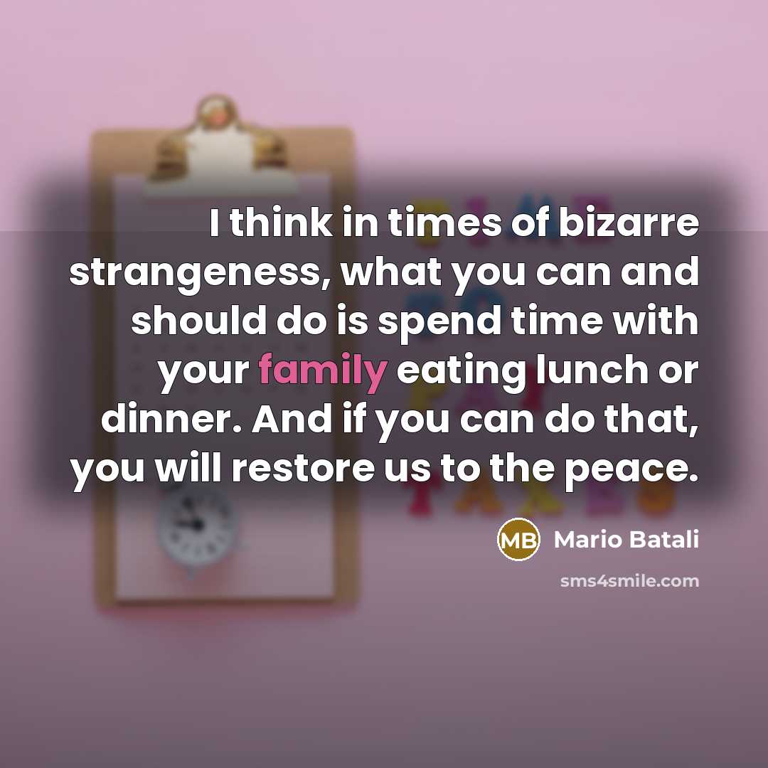 “I think in times of bizarre strangeness, what you can…” quote by Mario Batali