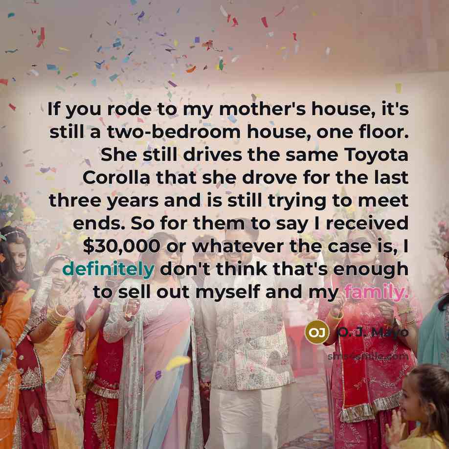 “If you rode to my mother's house, it's still a…” quote by O. J. Mayo