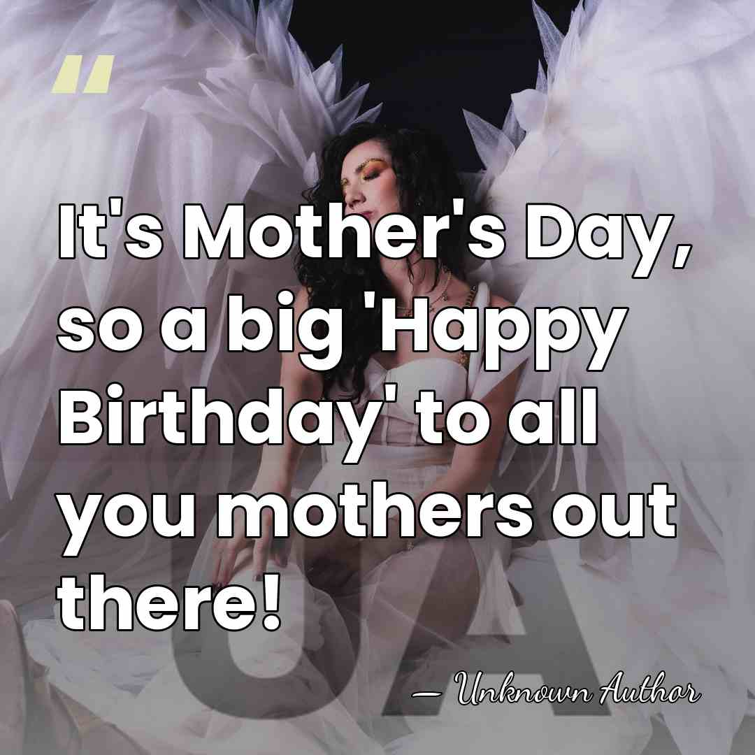 It's Mother's Day, so a big 'Happy Birthday' to all you mothers&hellip; - Mike Shannon