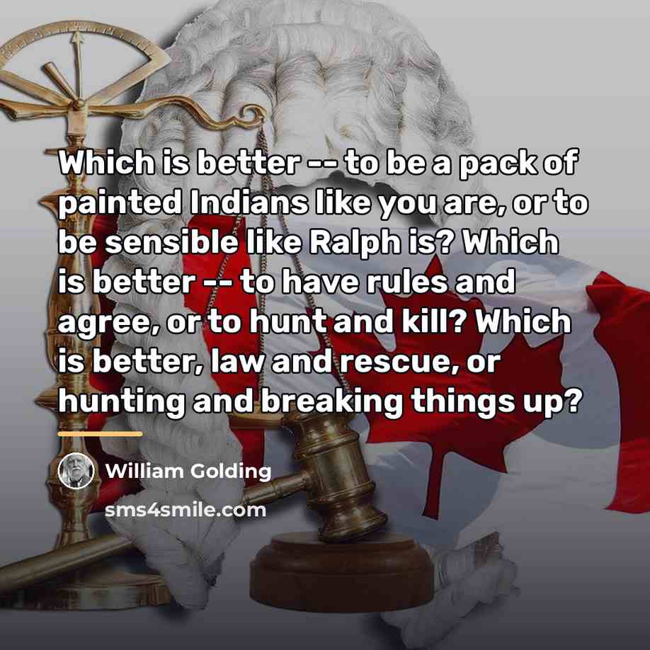 “Which is better -- to be a pack of painted…” quote by William Golding