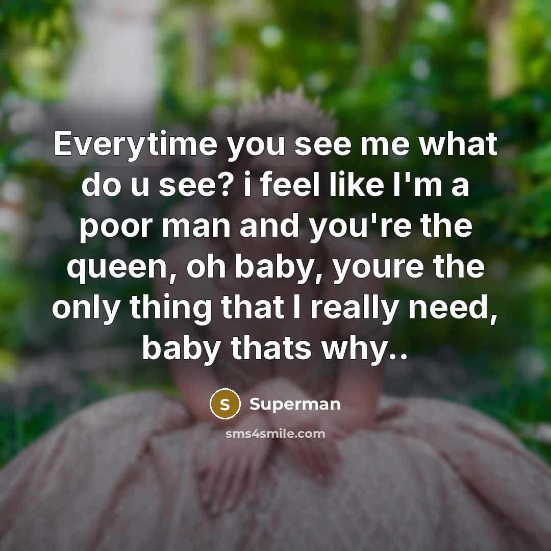 “Everytime you see me what do u see? i feel…” quote by Superman