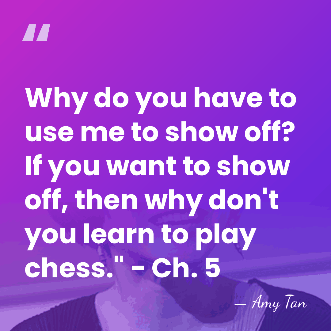 Why do you have to use me to show off? If you&hellip; - Amy Tan