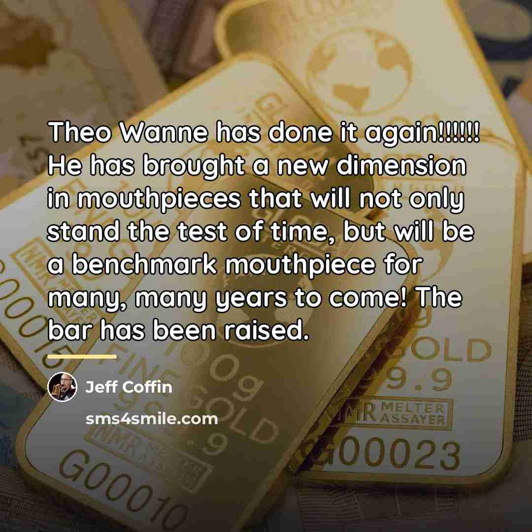 “Theo Wanne has done it again!!!!!! He has brought a…” quote by Jeff Coffin