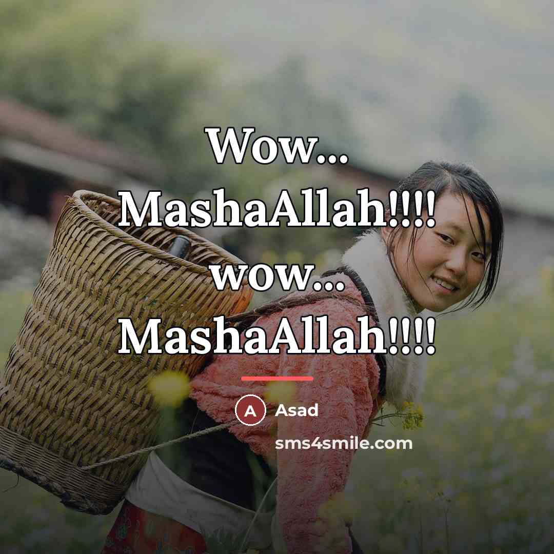 “Wow... MashaAllah!!!! wow... MashaAllah!!!!…” quote by Asad