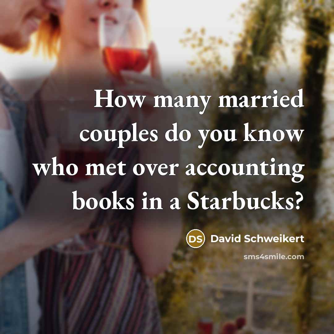 “How many married couples do you know who met over…” quote by David Schweikert