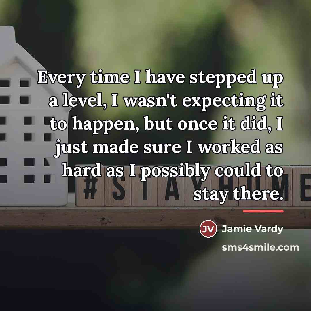 “Every time I have stepped up a level, I wasn't…” quote by Jamie Vardy