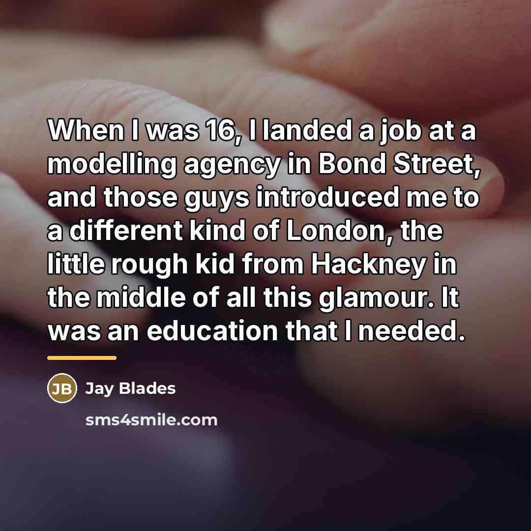 “When I was 16, I landed a job at a…” quote by Jay Blades