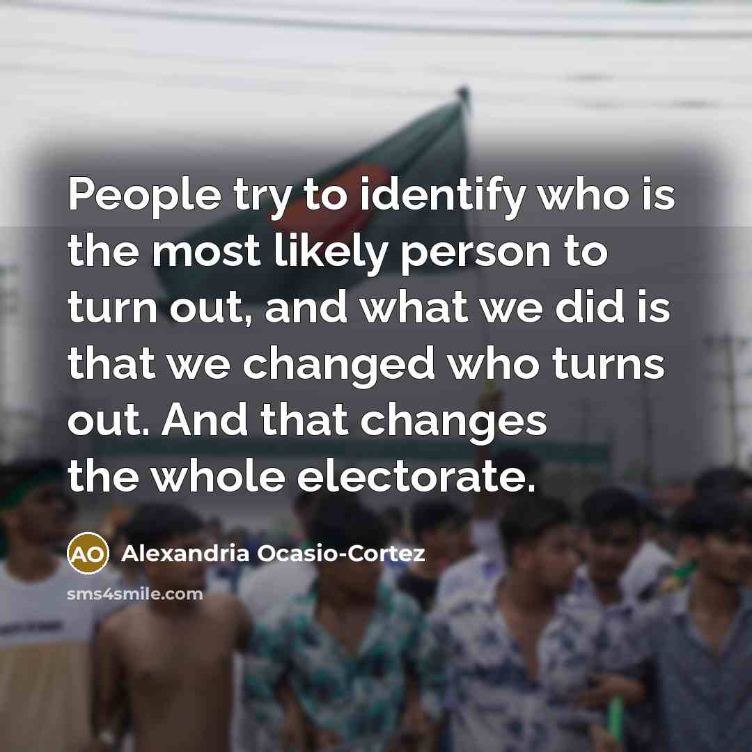 “People try to identify who is the most likely person…” quote by Alexandria Ocasio-Cortez