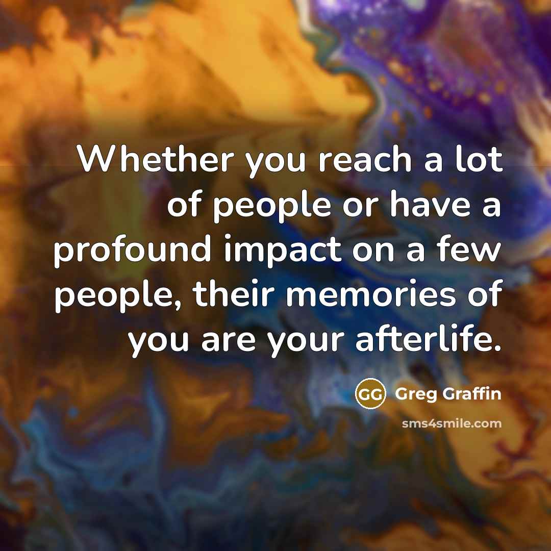 “Whether you reach a lot of people or have a…” quote by Greg Graffin