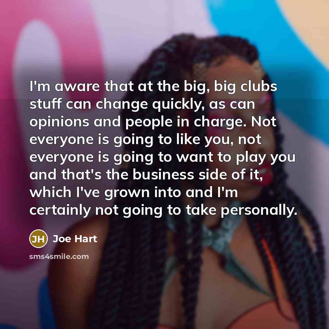 “I'm aware that at the big, big clubs stuff can…” quote by Joe Hart