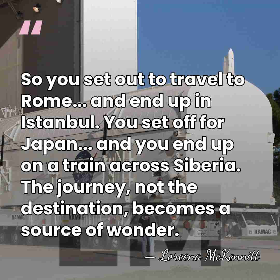 So you set out to travel to Rome... and end up in&hellip; - Loreena McKennitt
