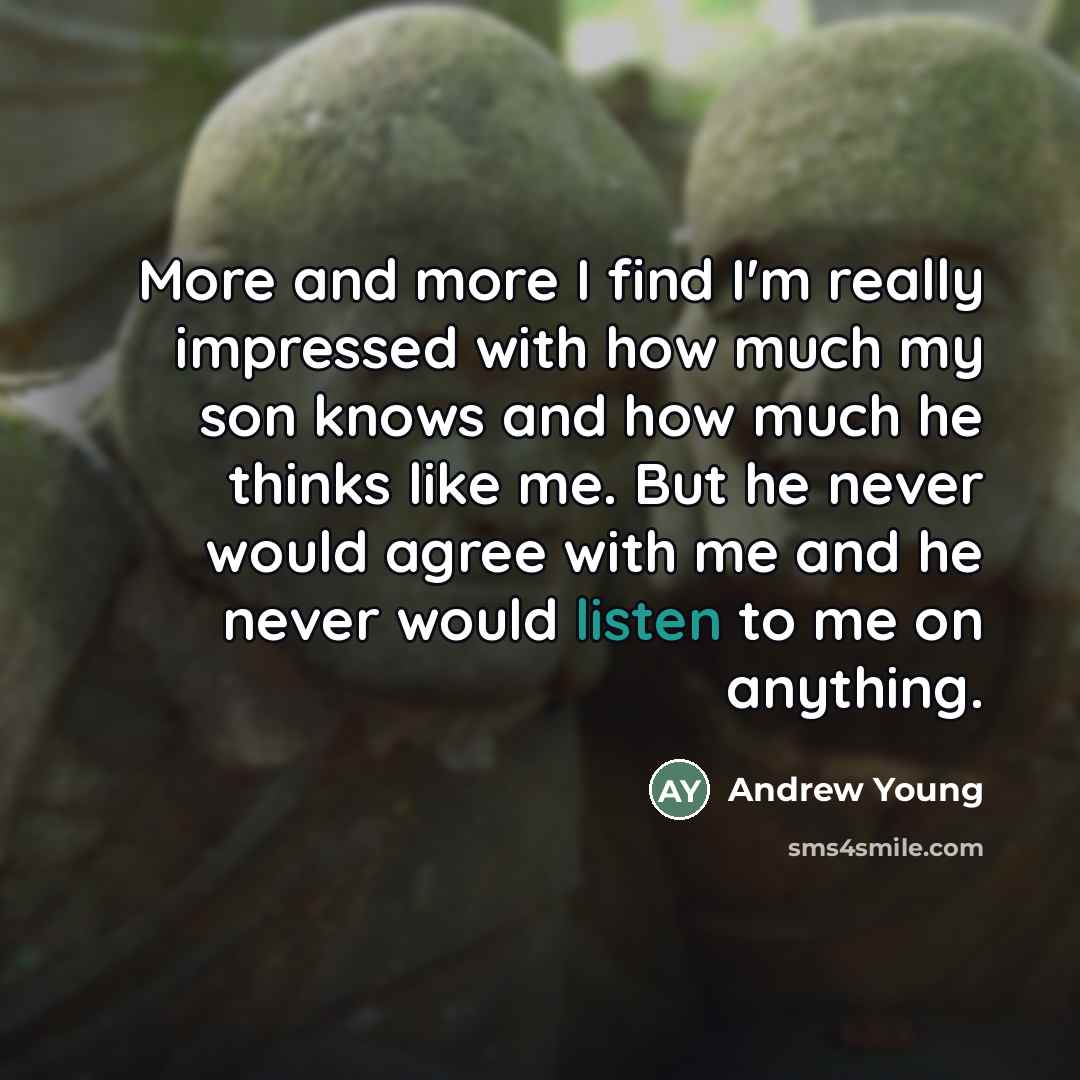“More and more I find I'm really impressed with how…” quote by Andrew Young