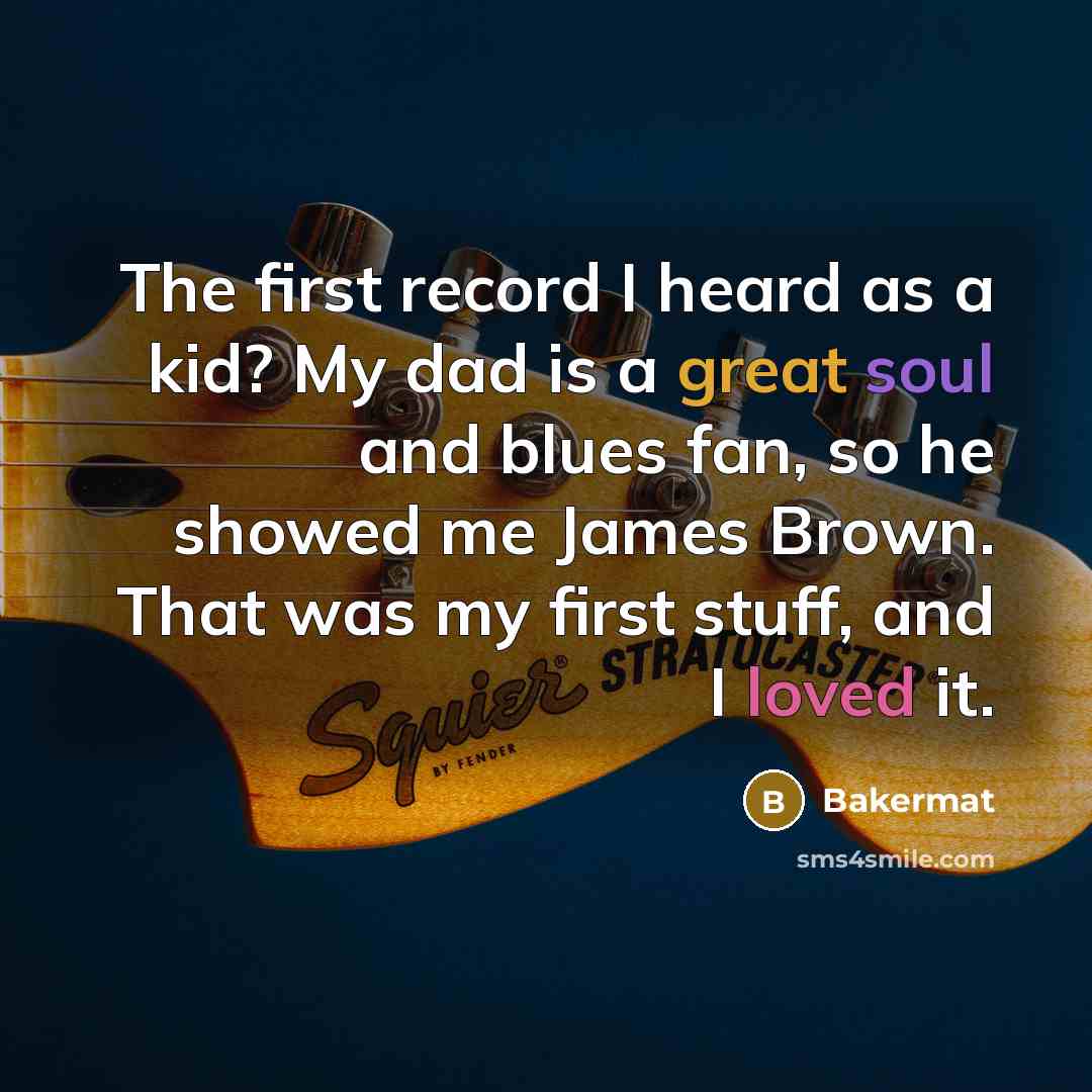 “The first record I heard as a kid? My dad…” quote by Bakermat