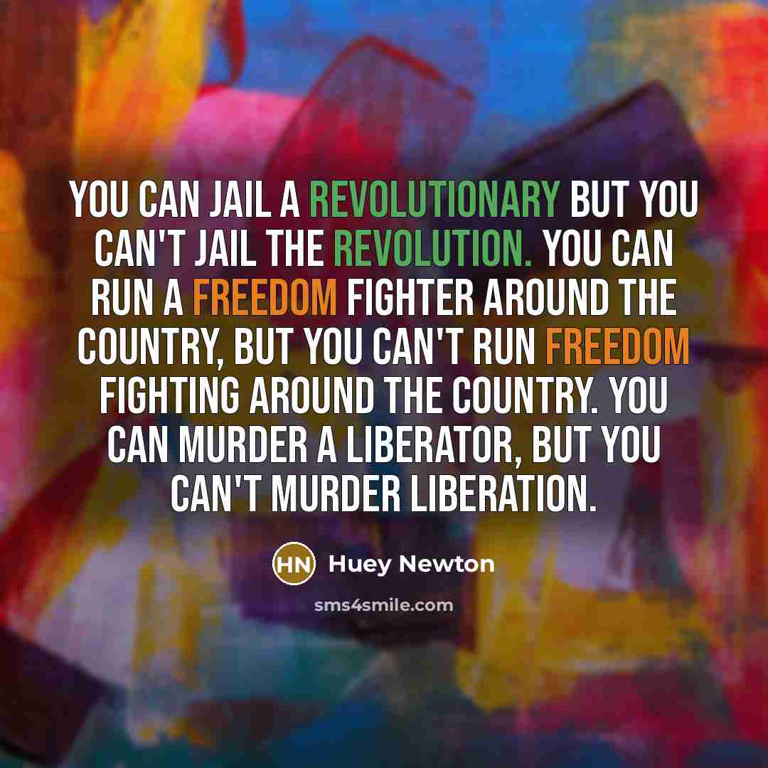 “You can Jail a Revolutionary but you can't jail the…” quote by Huey Newton