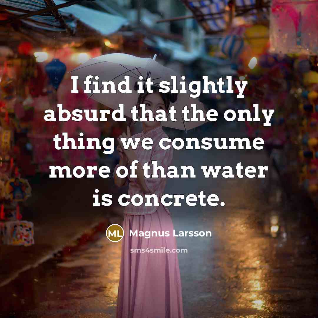 “I find it slightly absurd that the only thing we…” quote by Magnus Larsson