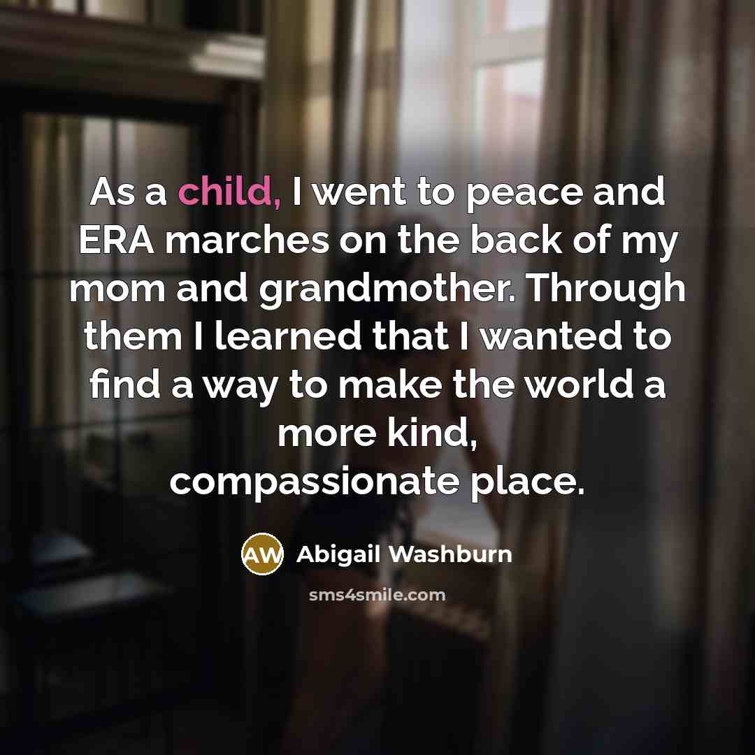 “As a child, I went to peace and ERA marches…” quote by Abigail Washburn