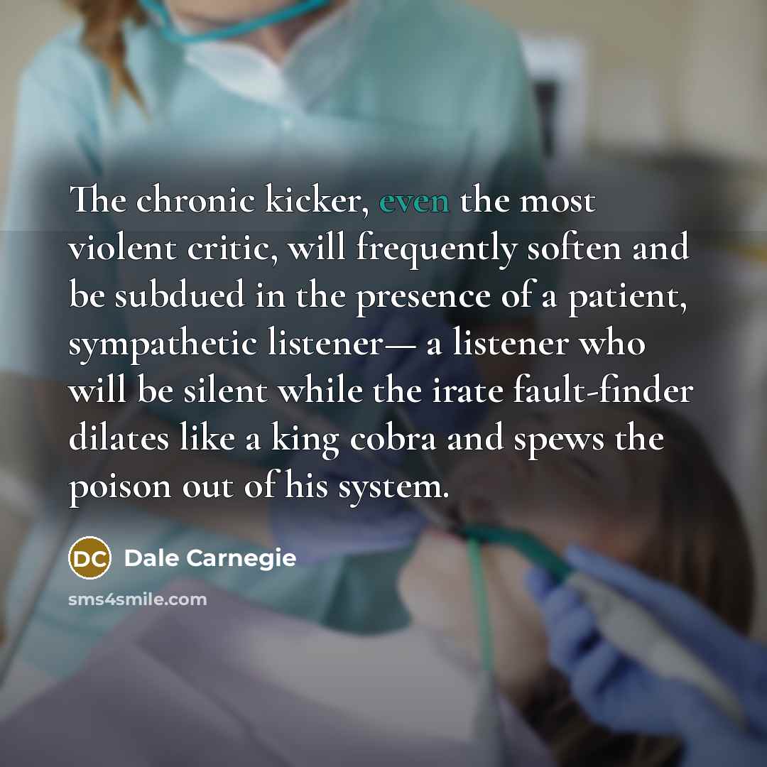 “The chronic kicker, even the most violent critic, will frequently…” quote by Dale Carnegie