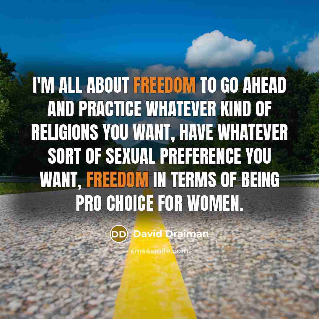 “I'm all about freedom to go ahead and practice whatever…” quote by David Draiman