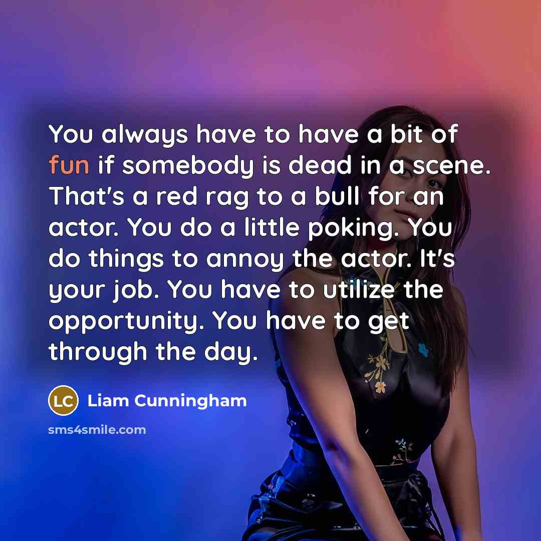 “You always have to have a bit of fun if…” quote by Liam Cunningham